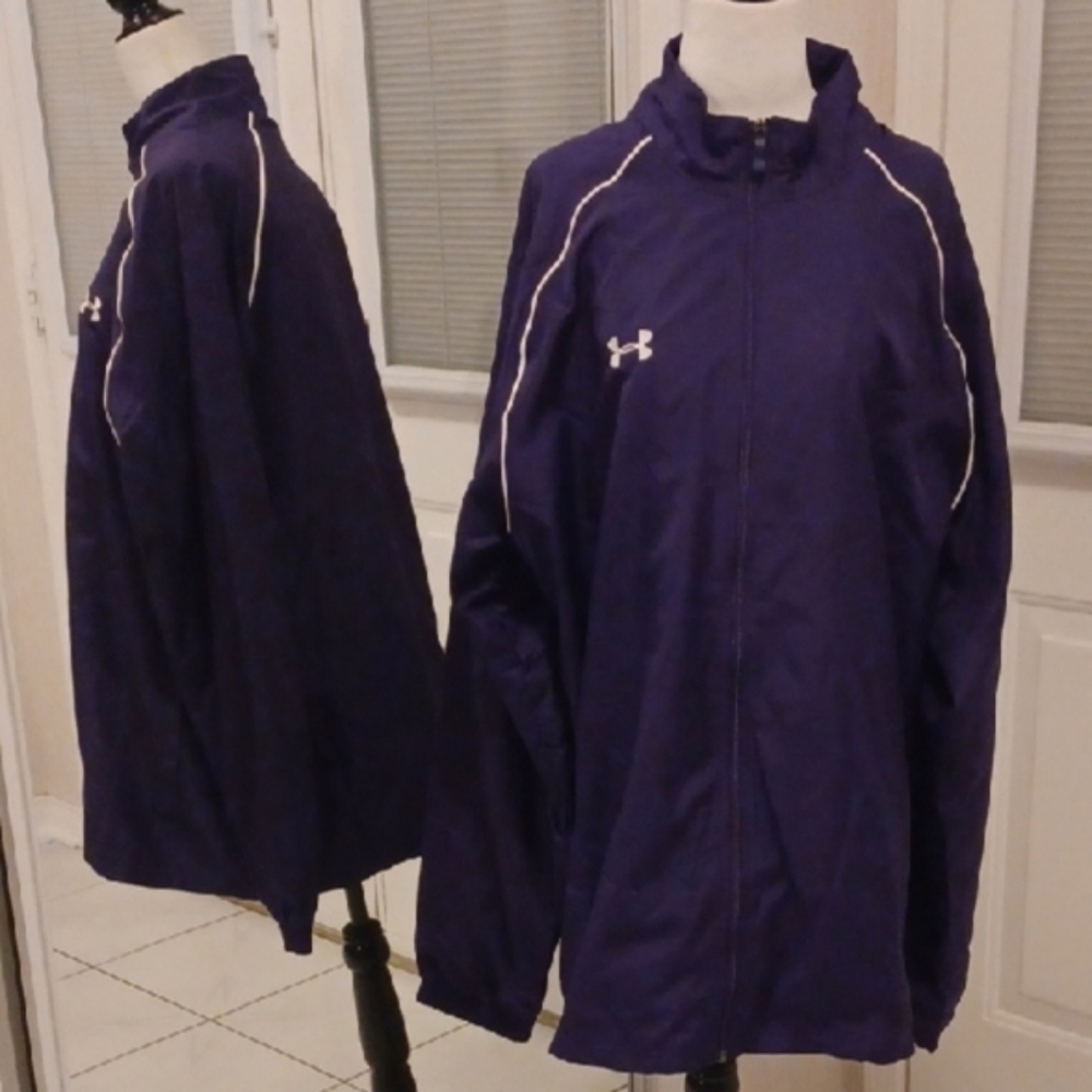 2/$60 New Under Armour Purple Track Jacket - Size XL